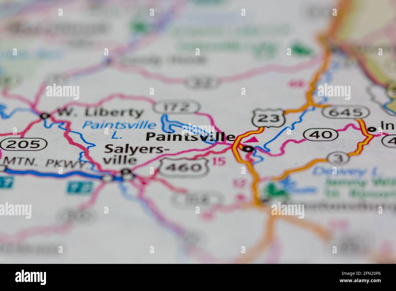 Paintsville kentucky map hires stock photography and images Alamy
