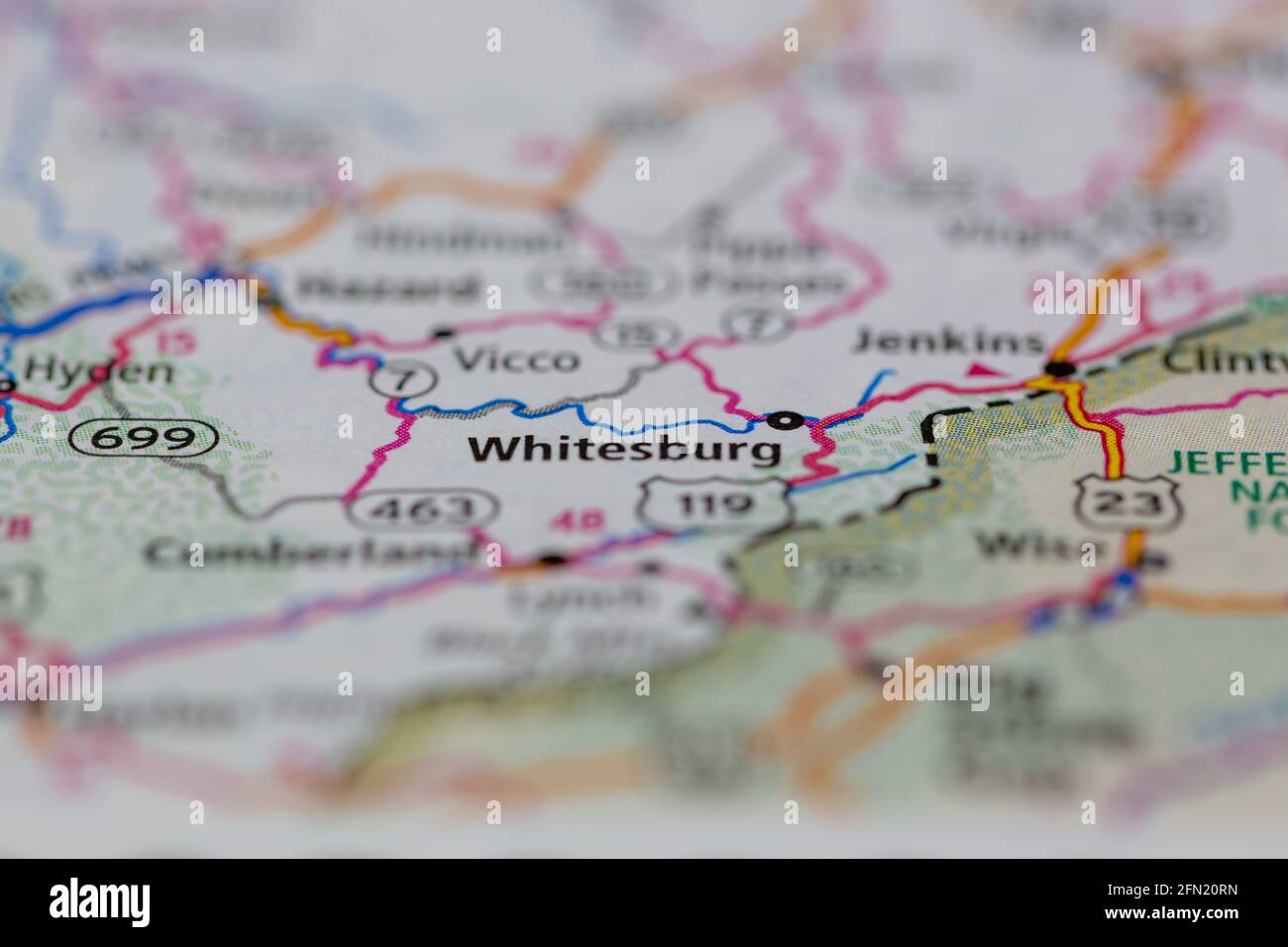 Whitesburg kentucky map hires stock photography and images Alamy