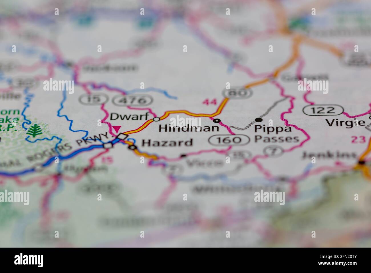 Hindman kentucky map hires stock photography and images Alamy