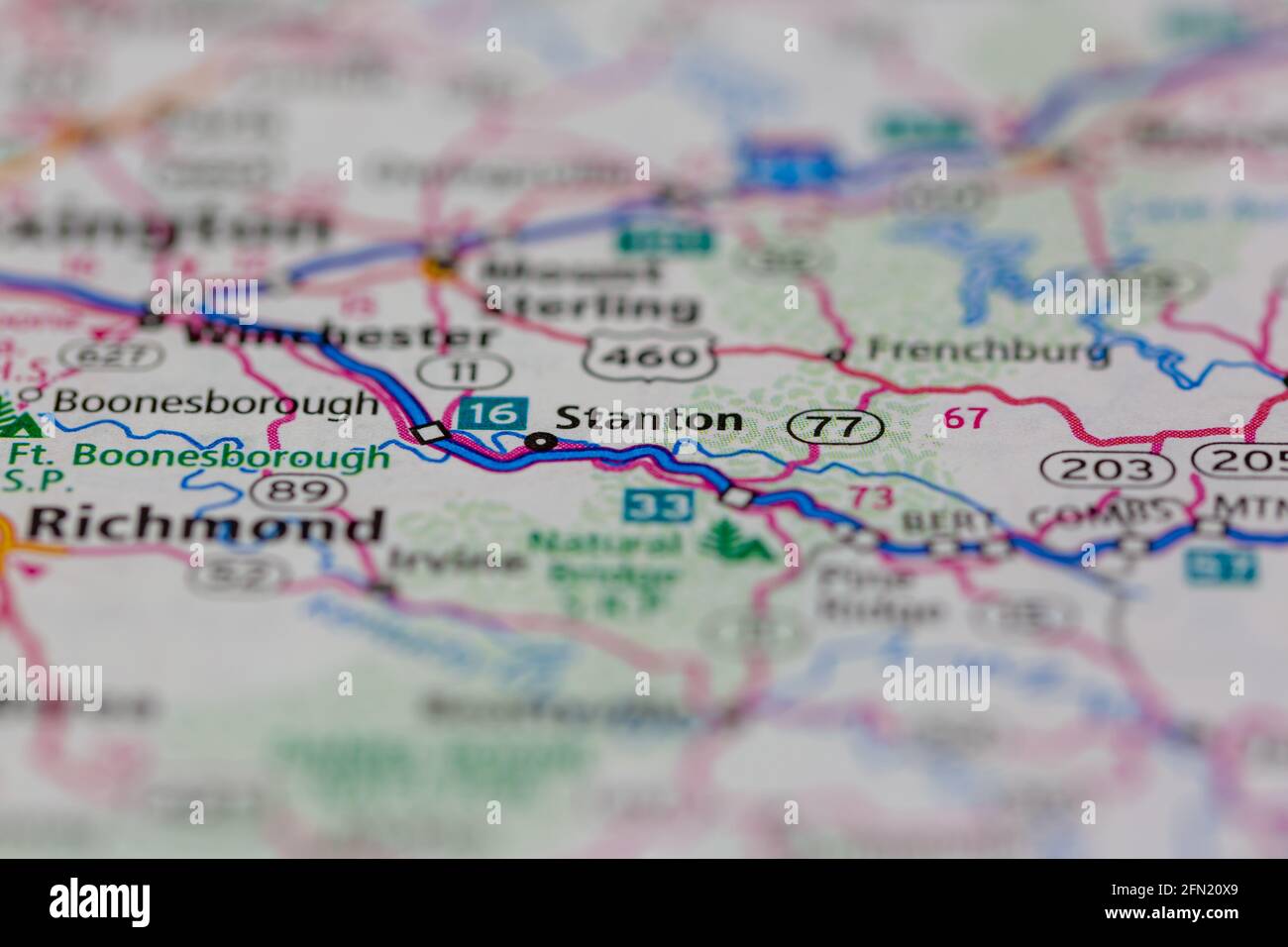 Stanton kentucky map hires stock photography and images Alamy