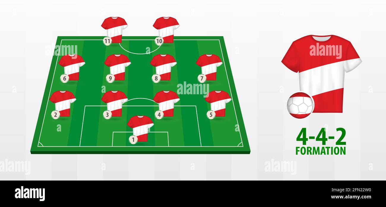 Austrian national football team jersey Stock Vector Images Alamy