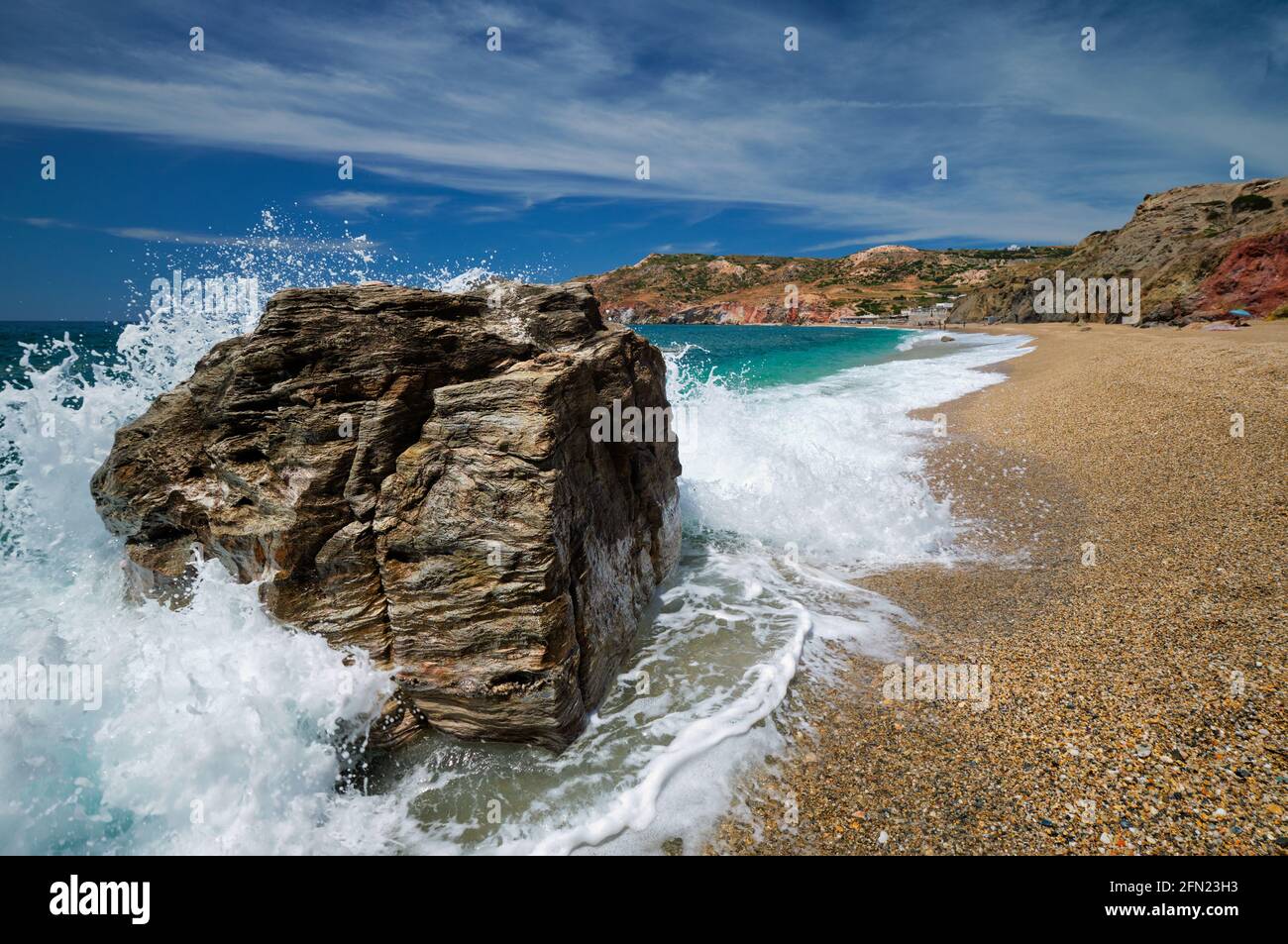 Paleochori beach, Milos island, Cyclades, Greece Stock Photo - Alamy