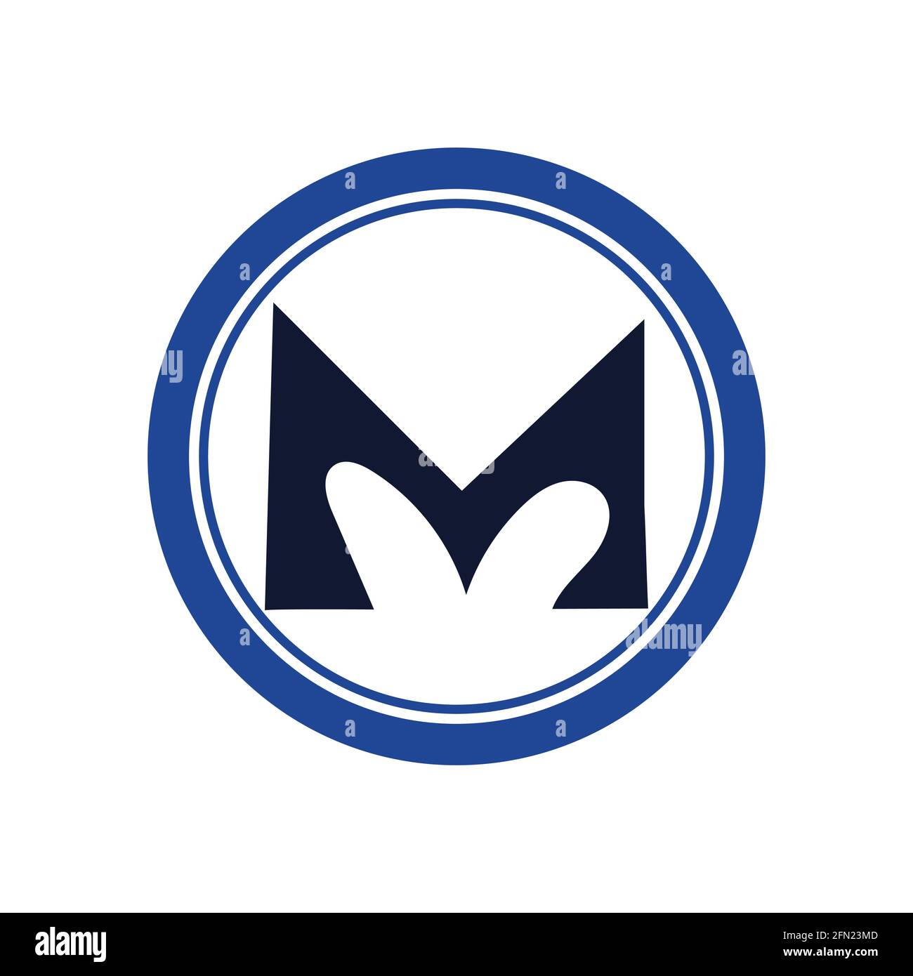 Letter M Business corporate abstract unity vector logo design ...