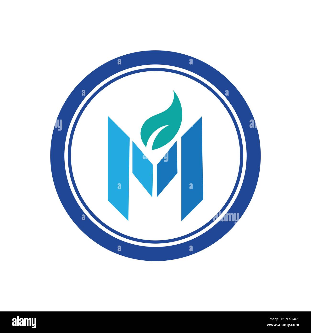 creative M letter Business logo design template Stock Vector Image ...