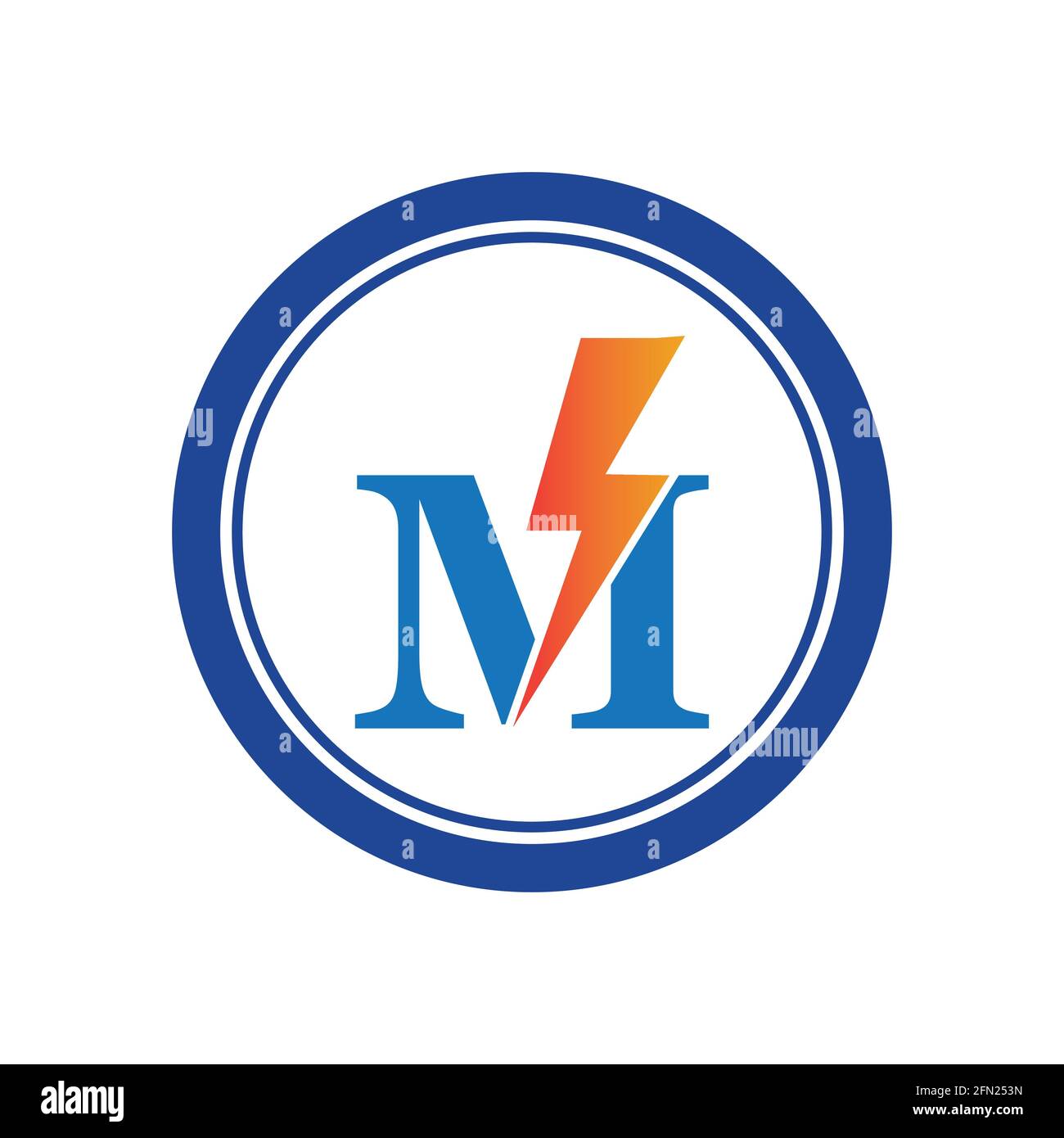 creative M letter Business logo design template Stock Vector Image ...