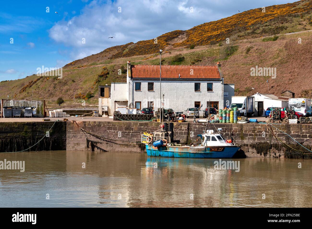 GOURDON ANGUS SCOTLAND FISHING VILLAGE WITH A NATURAL HARBOUR FISH