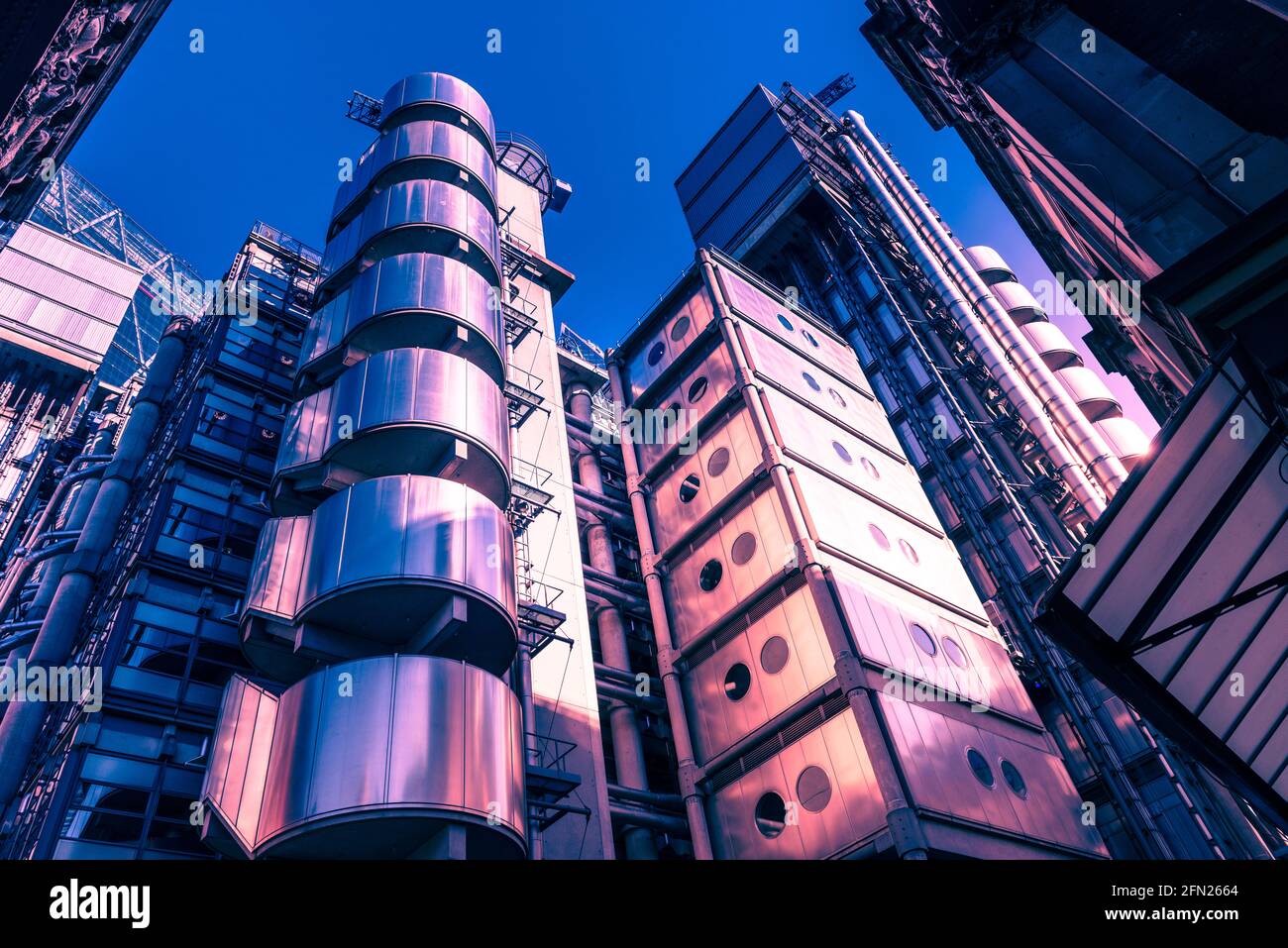 Lloyds Insurance Building in Lime Street, London Stock Photo