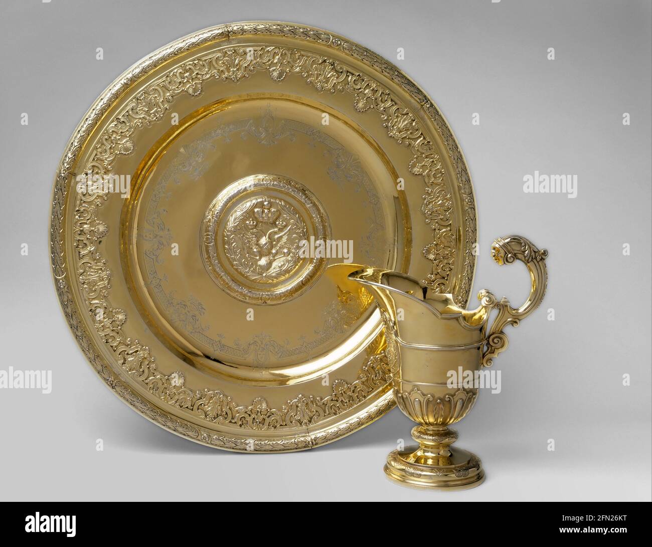 Ewer and Plate ca. 1721 - by Samuel Margas Jr. British Stock Photo