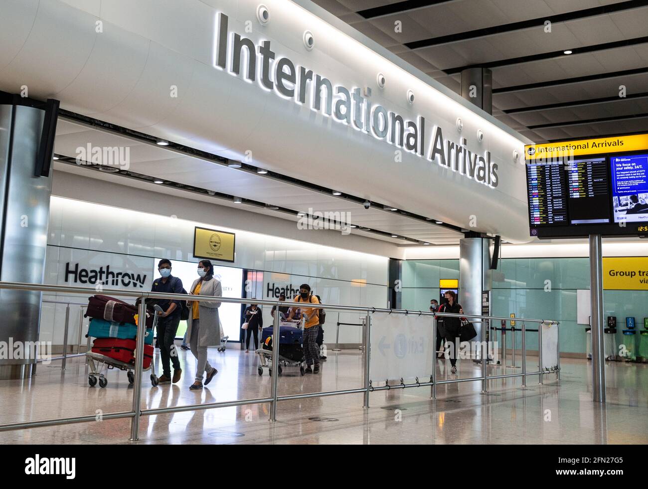 Current Location To Terminal 2 London, Uk. 13Th May, 2021. Passengers Arriving At Heathrow Terminal 2  Today. From May 17Th, New Rules On Travel Will Come Into Place. Holidays  May Resume. There Will Be A 'Traffic Light'