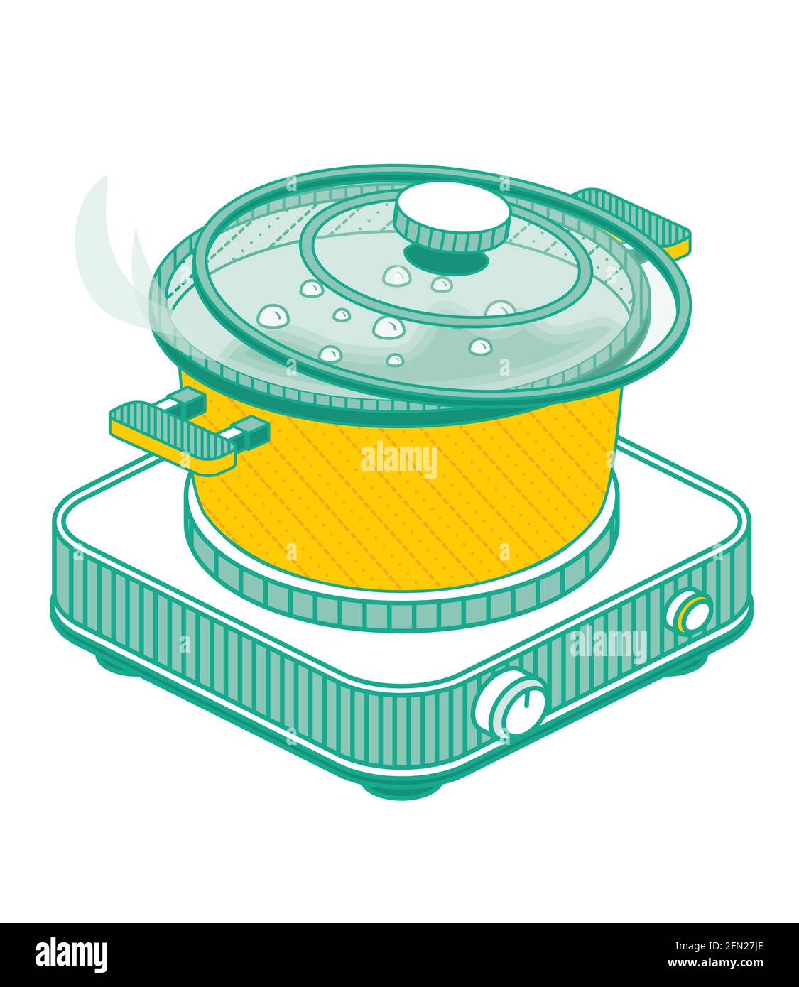 https://c8.alamy.com/comp/2FN27JE/isometric-pan-with-lid-and-boiling-water-on-electric-stove-isolated-on-white-background-vector-illustration-outline-portable-single-burner-electric-2FN27JE.jpg