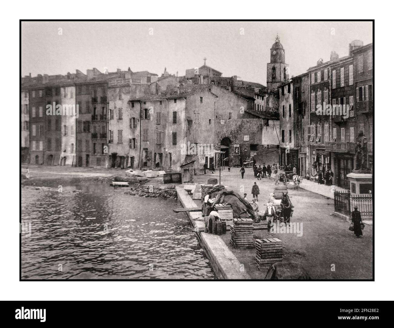 ST.TROPEZ VINTAGE RETRO 1900's Saint Tropez simple historic old fishing ...