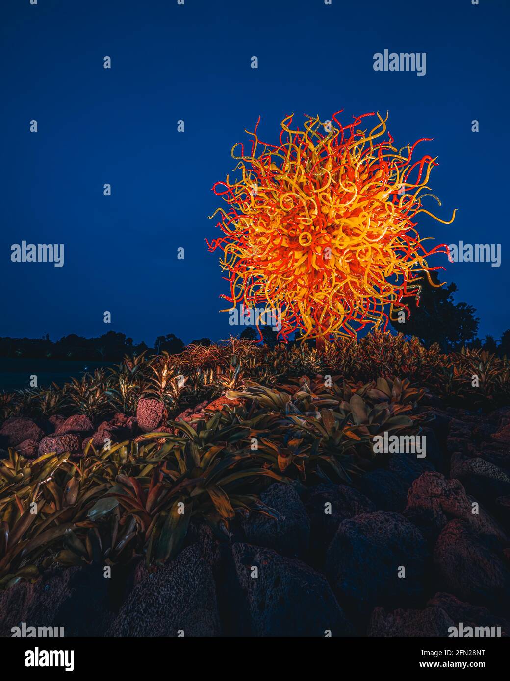 Dale Chihuly's Glass in Bloom Glass Sculpture Installation at the