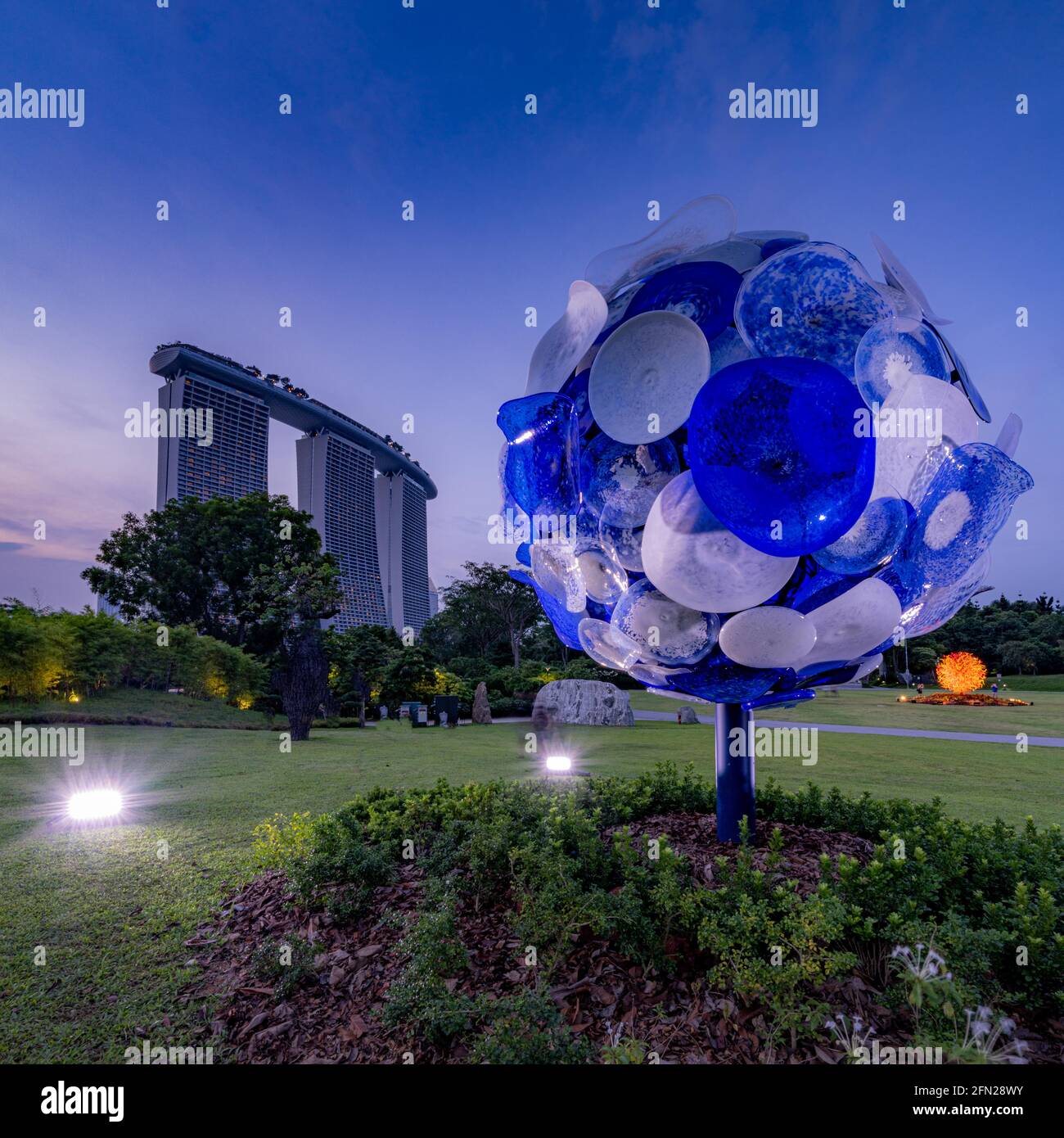 Dale Chihuly's Glass in Bloom Glass Sculpture Installation at the