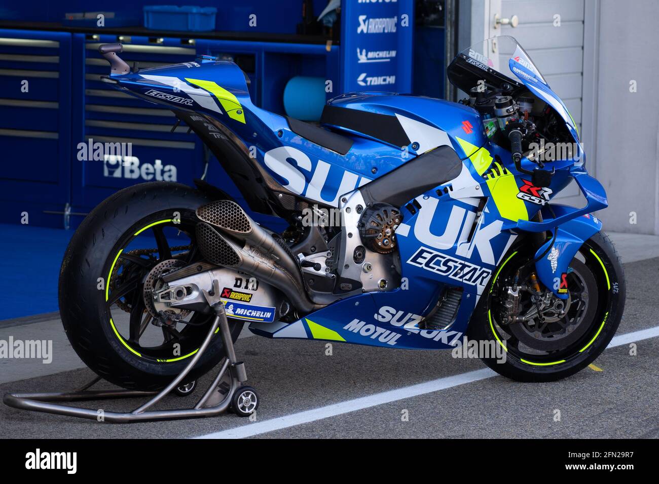 Moto GP Bike Team Suzuki Stock Photo - Alamy