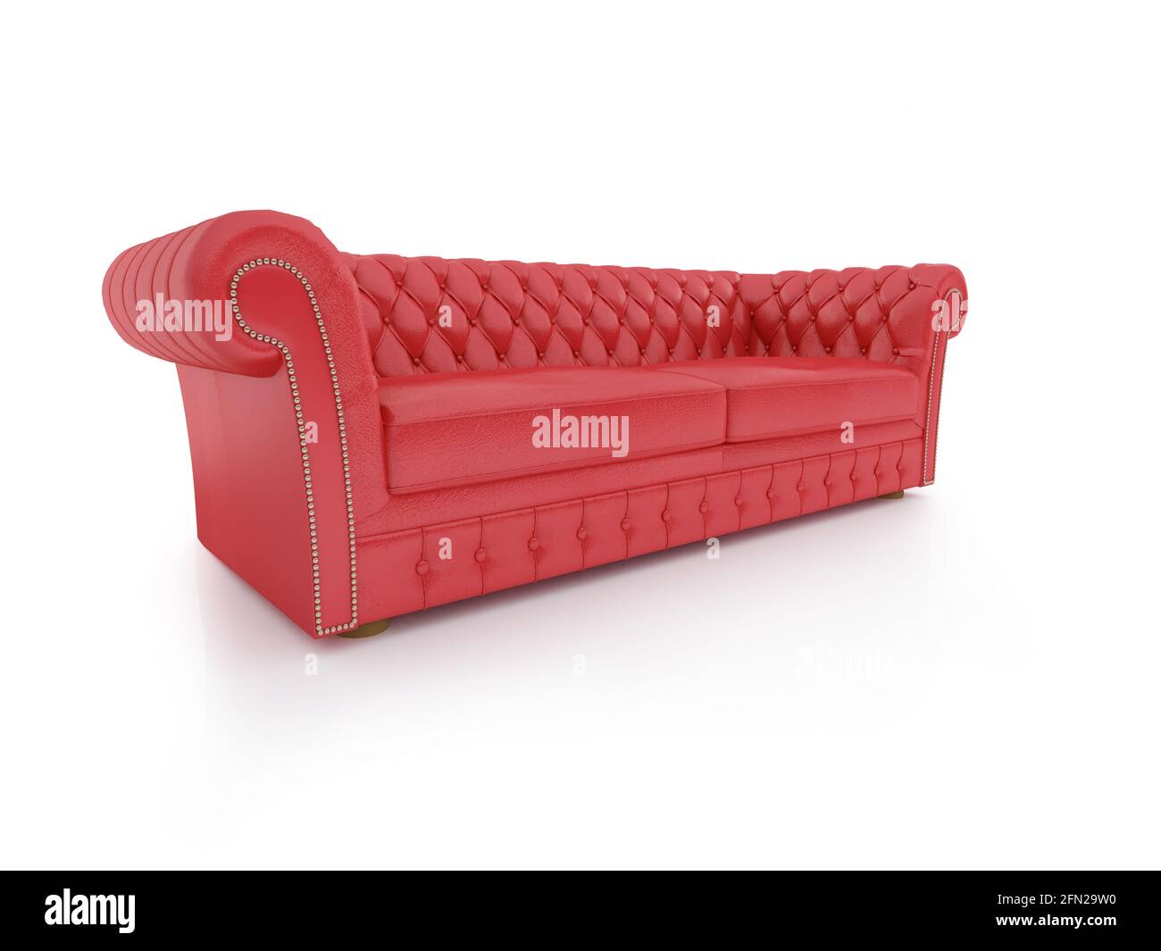 Red sofa Stock Photo