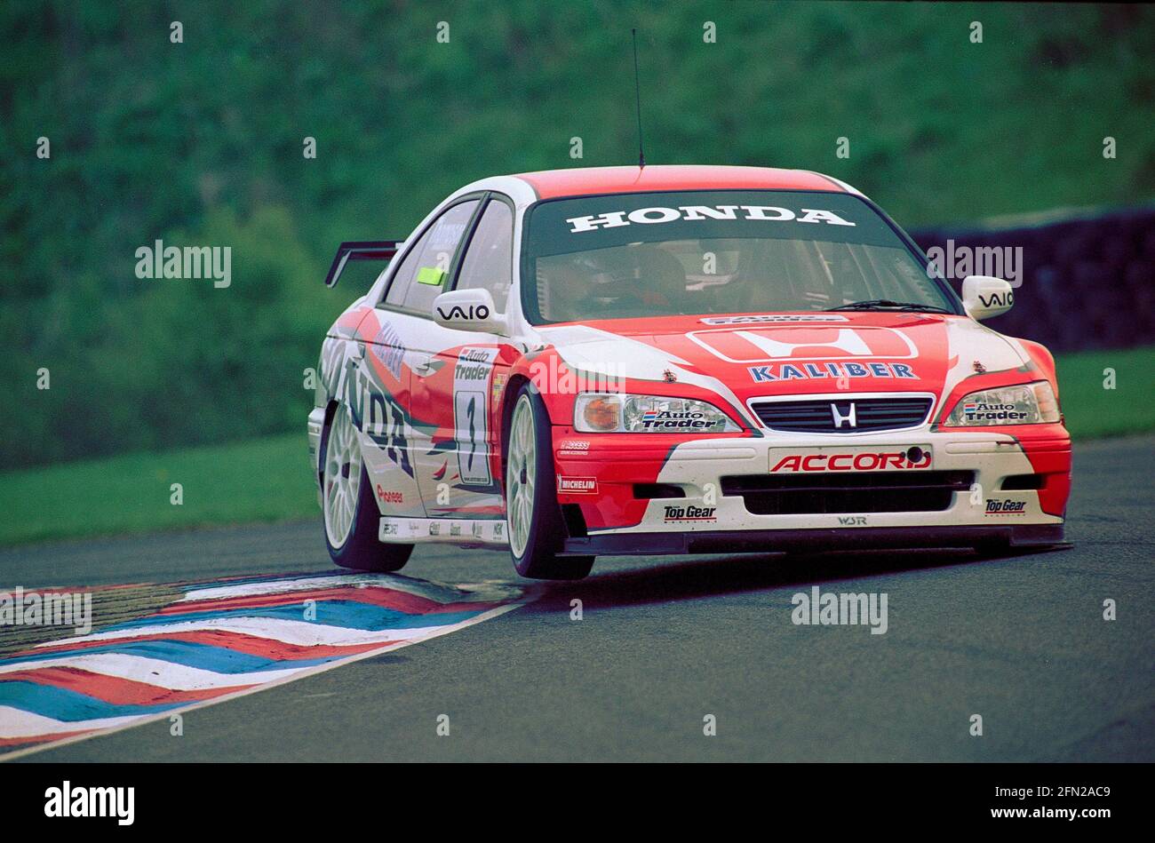 James Thompson in a  Honda Accord in rounds 5 and 6 in the BTCC championship at Thruxton Circuit in 1999 Stock Photo