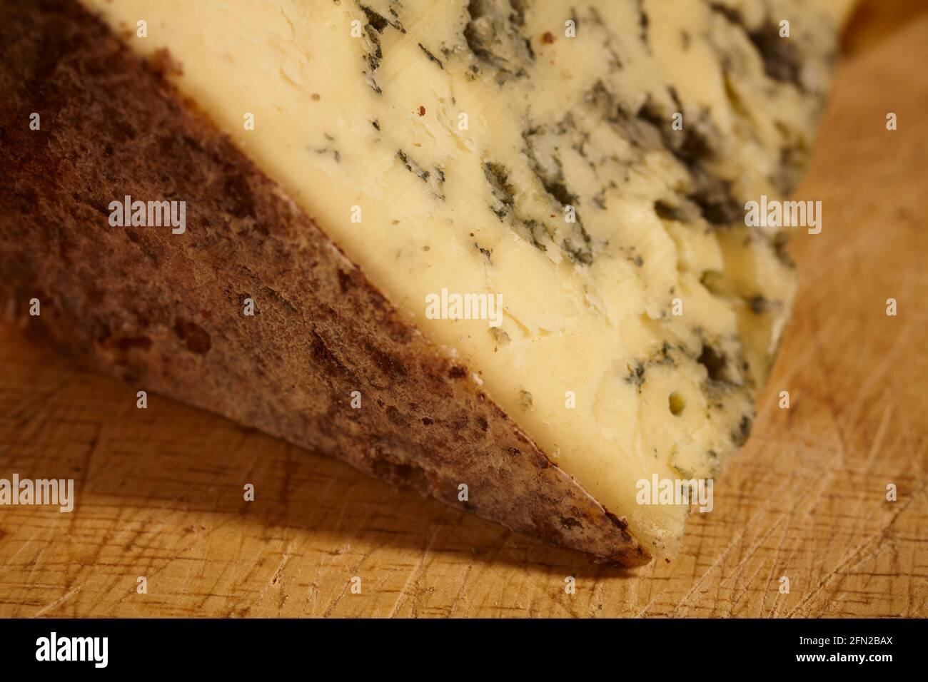 artisan bleu cheese from Hope Springs Farm in  Lancaster County, Pennsylvania, USA Stock Photo