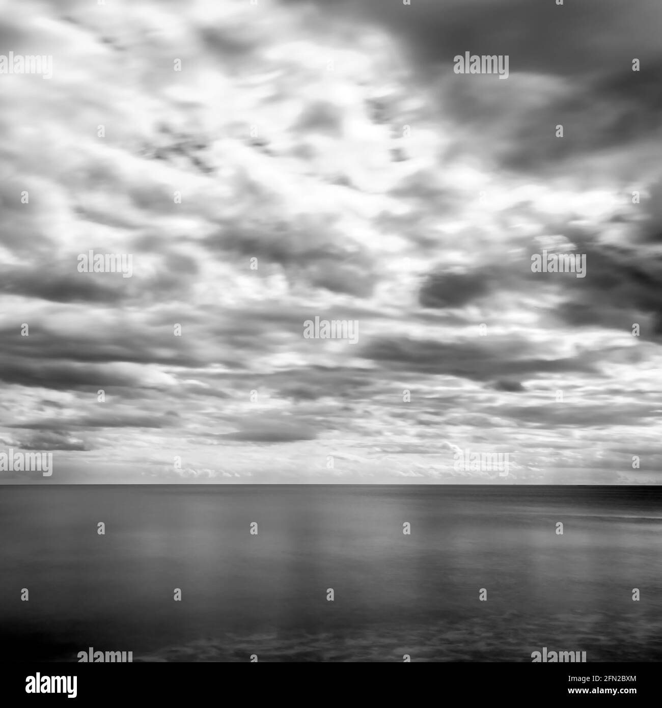 Black and White of sea Stock Photo - Alamy