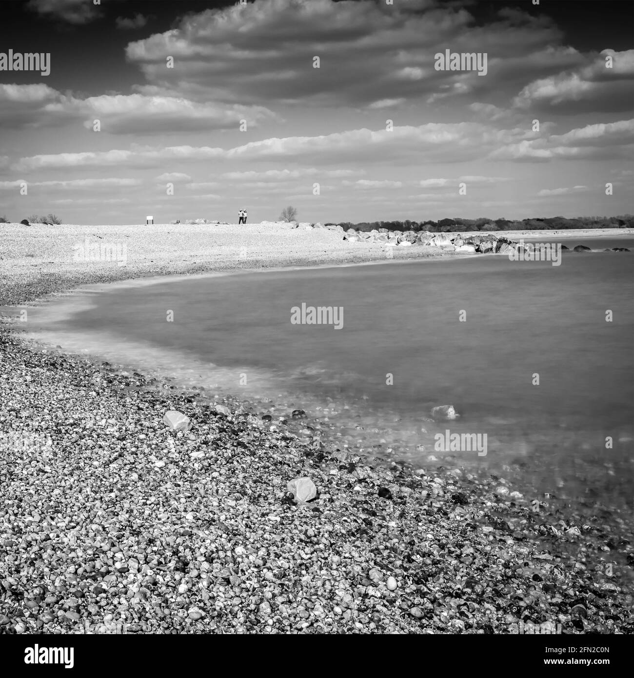 Black and White of sea Stock Photo - Alamy