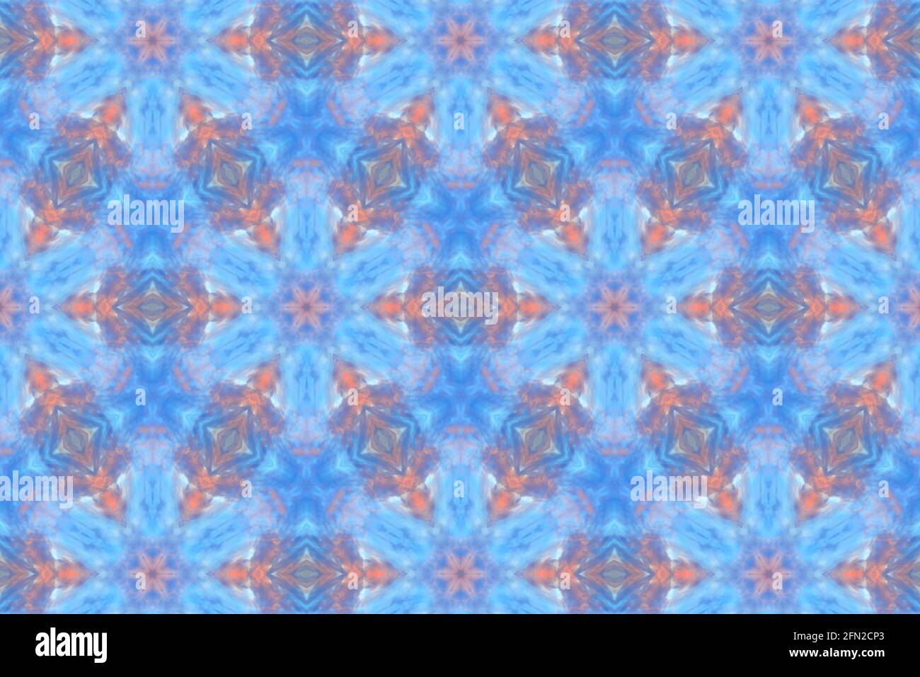Abstract Seamless Geometric Patterns Kaleidoscope Stock Photo
