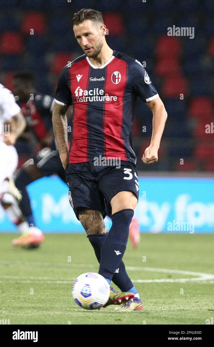 Mitchell Dijks (Bologna F.C.) during the Italian Serie A soccer match