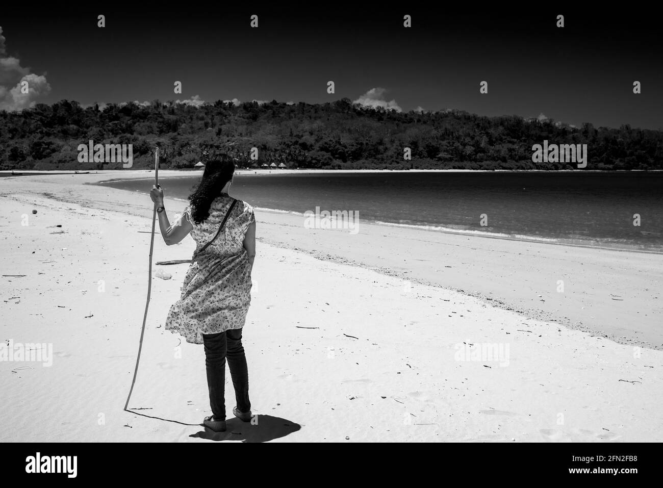 Andaman and nicobar islands wave Black and White Stock Photos & Images ...