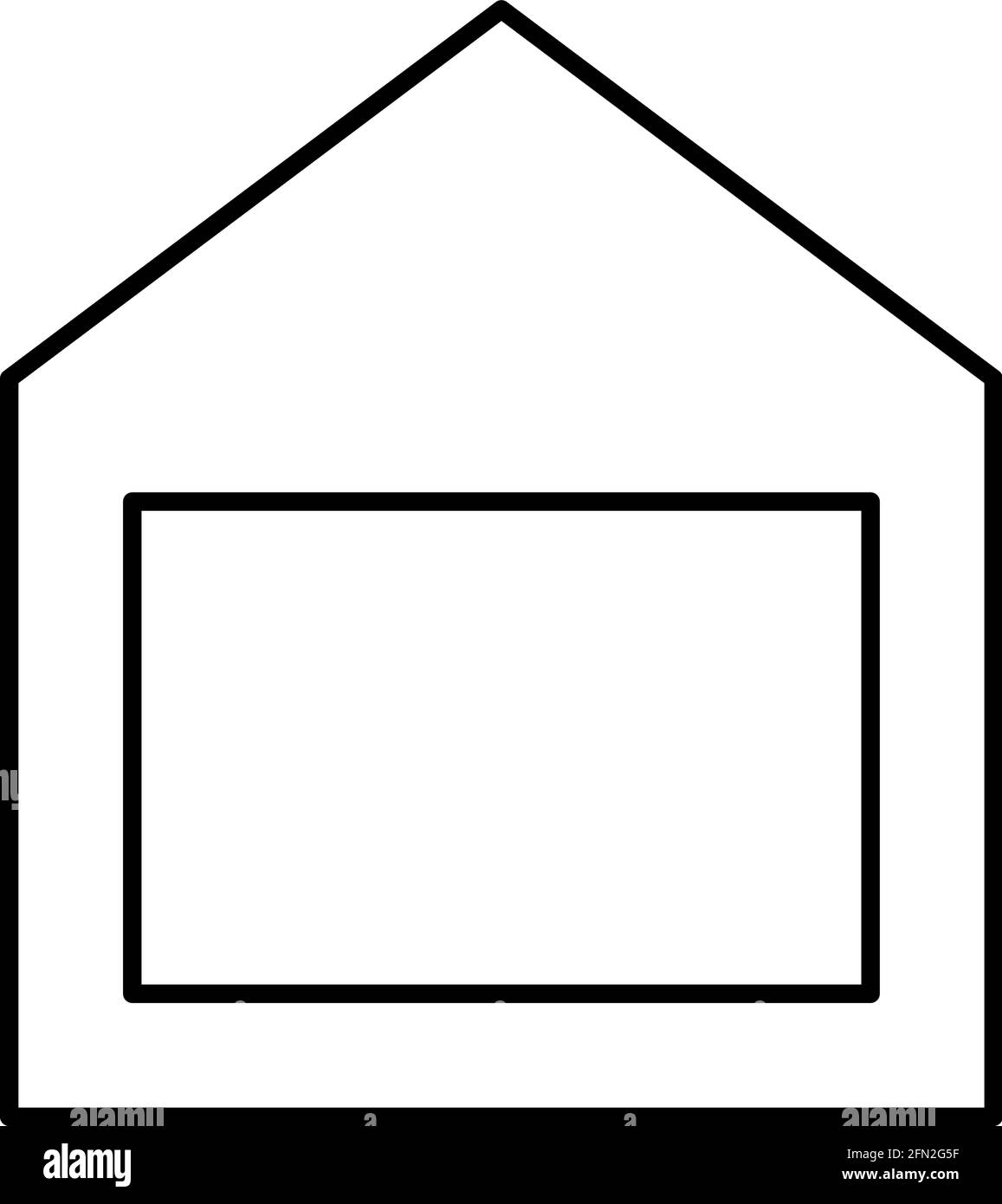 Home button outline hi-res stock photography and images - Alamy