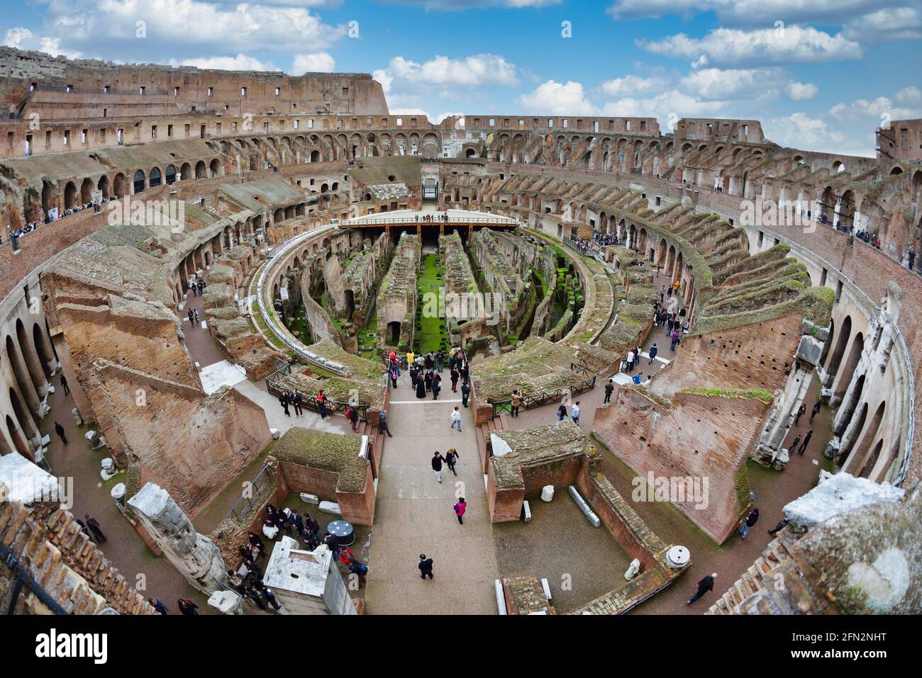 The Colosseum Colosseo where the gladiators fought, one of the most