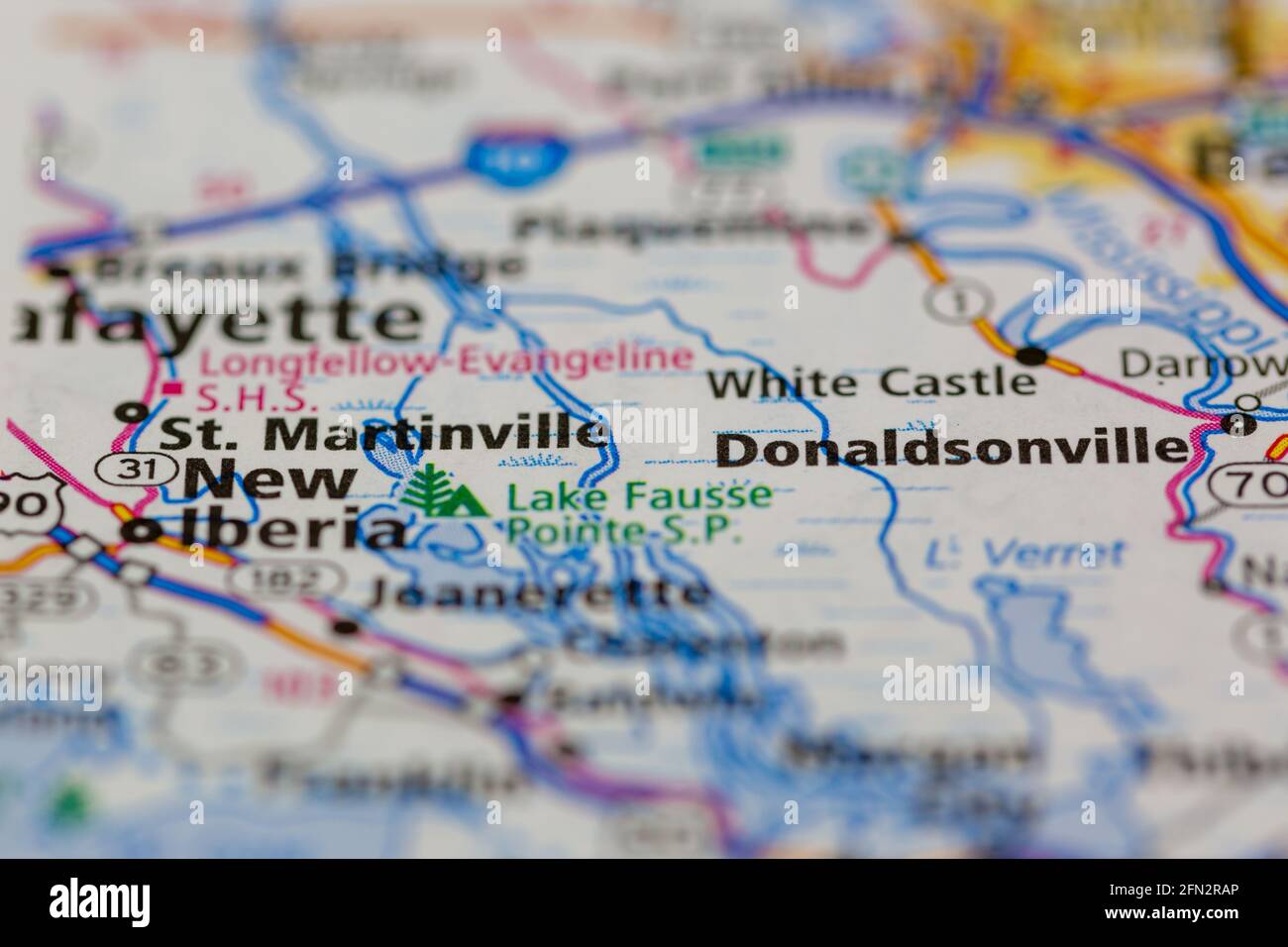 St Martinville La Map St Martinville Louisiana Usa Shown On A Geography Map Or Road Map Stock  Photo - Alamy