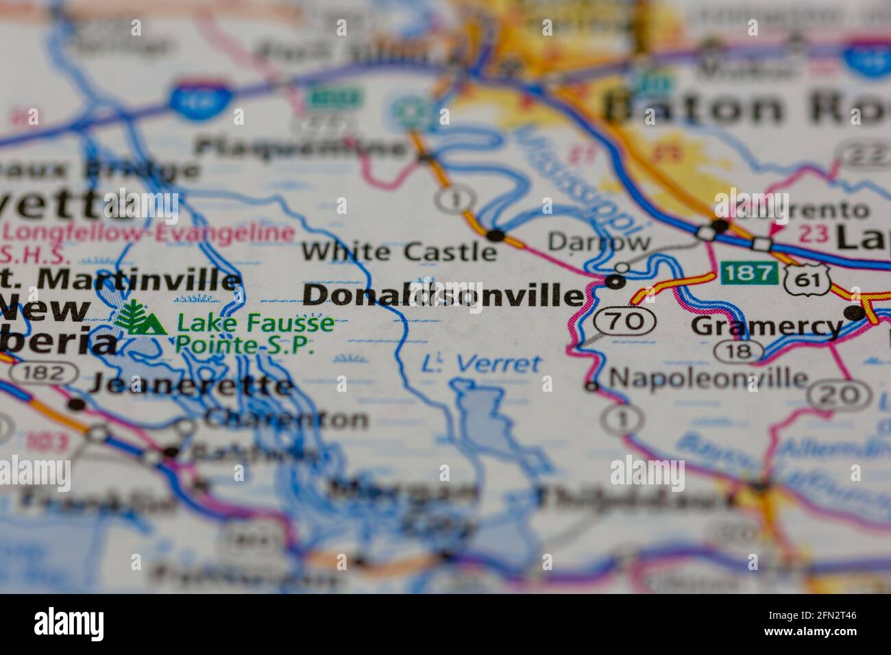Donaldsonville louisiana map hires stock photography and images Alamy