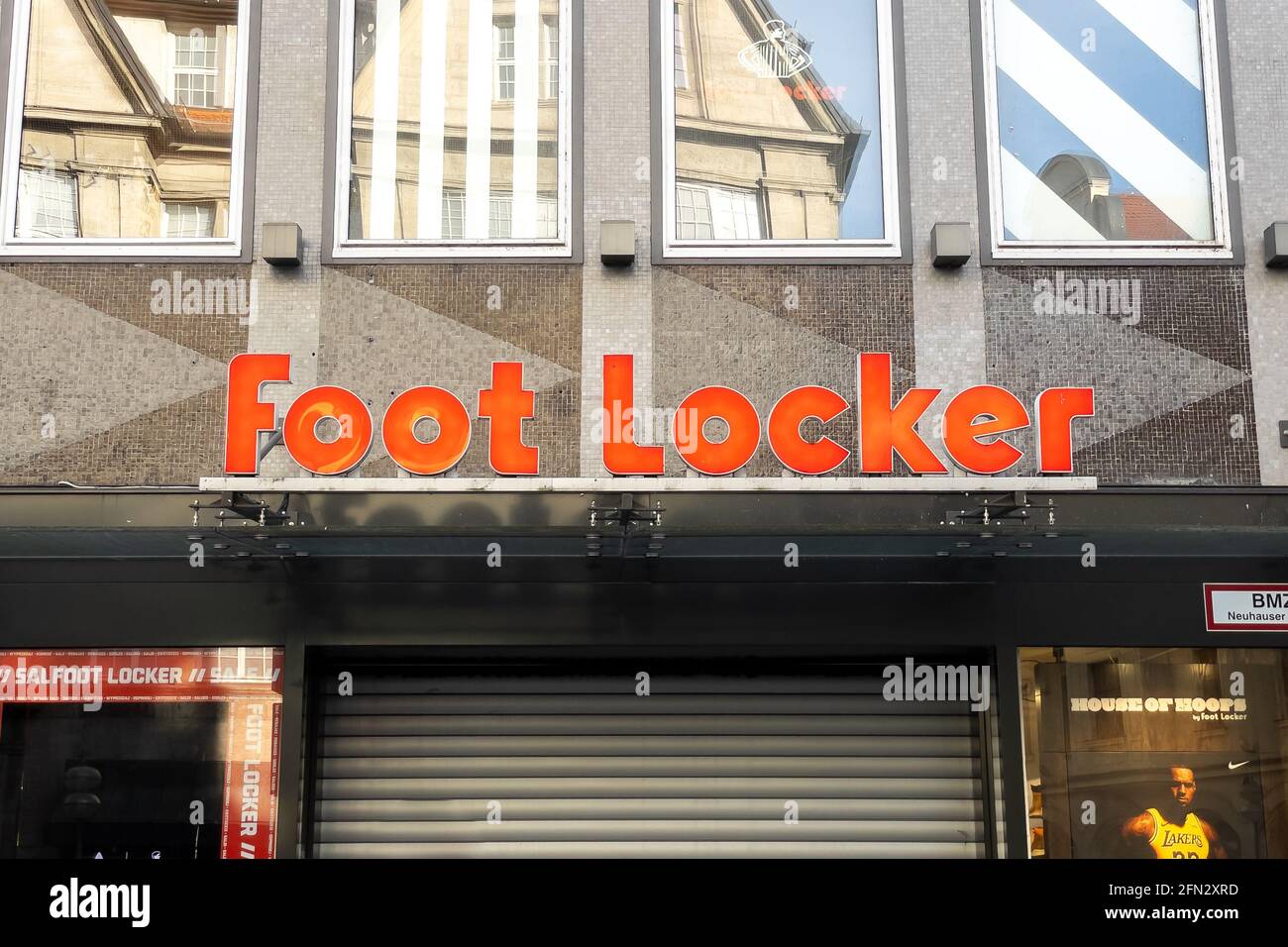Foot Locker store sign in Munich Stock Photo