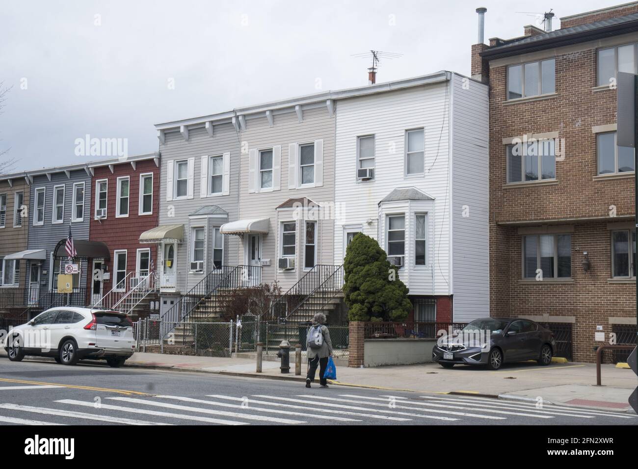 Typical older attached frame housing in the Windsor Terrace Kensington
