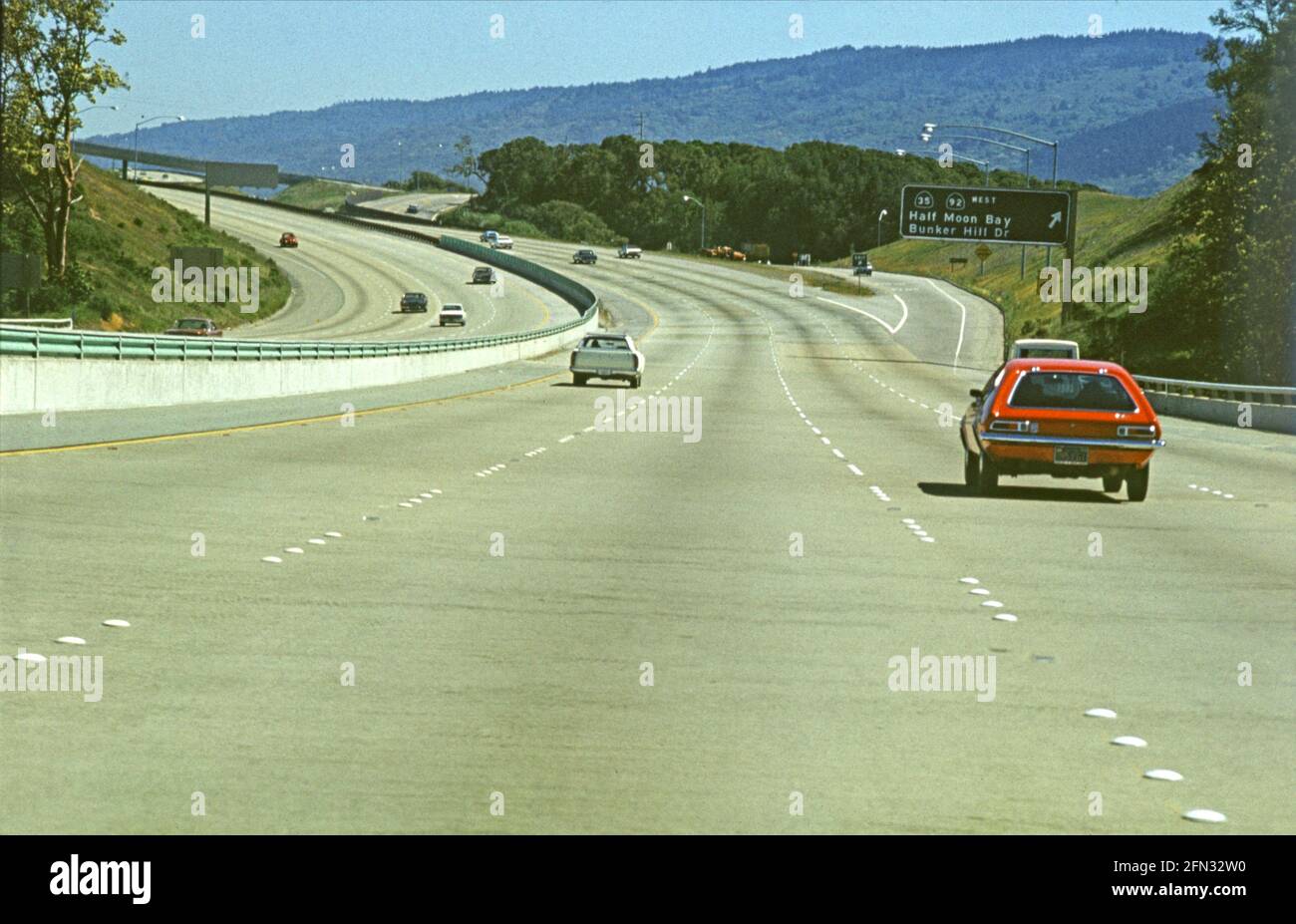 Highway, California,  USA, 1977 Stock Photo