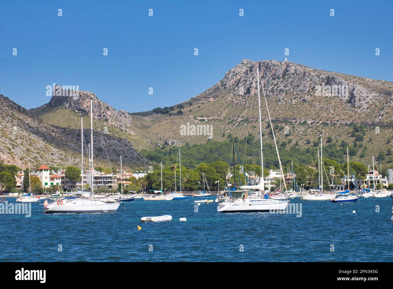 Hafen / Bucht von Alcudia/ Mallorca Stock Photo