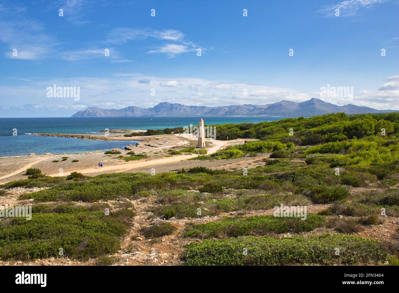 Naturschutzgebiet bei Can Picafort, Mallorca; Bucht von Alcudia Stock Photo