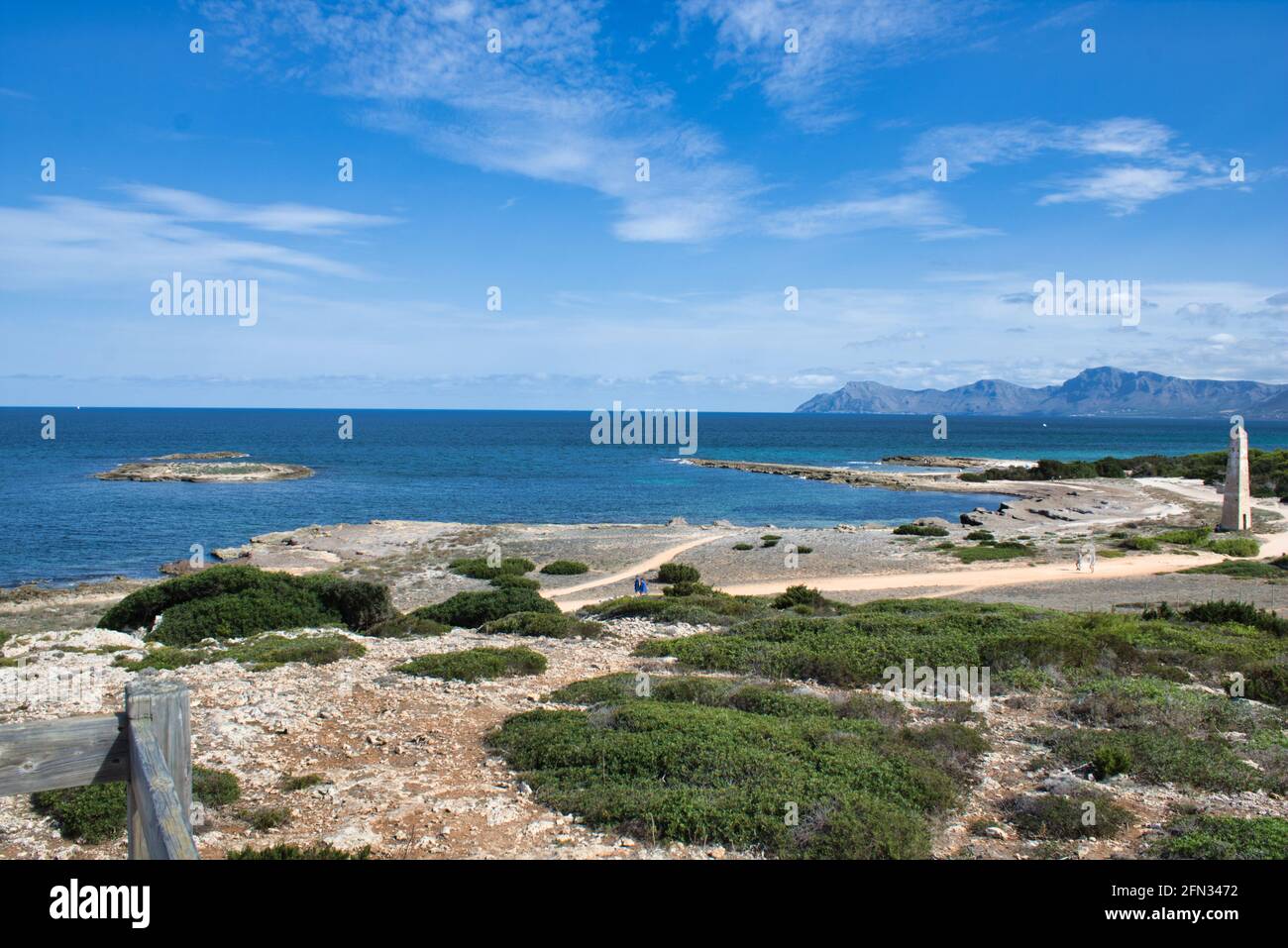 Naturschutzgebiet bei Can Picafort, Mallorca; Bucht von Alcudia Stock Photo