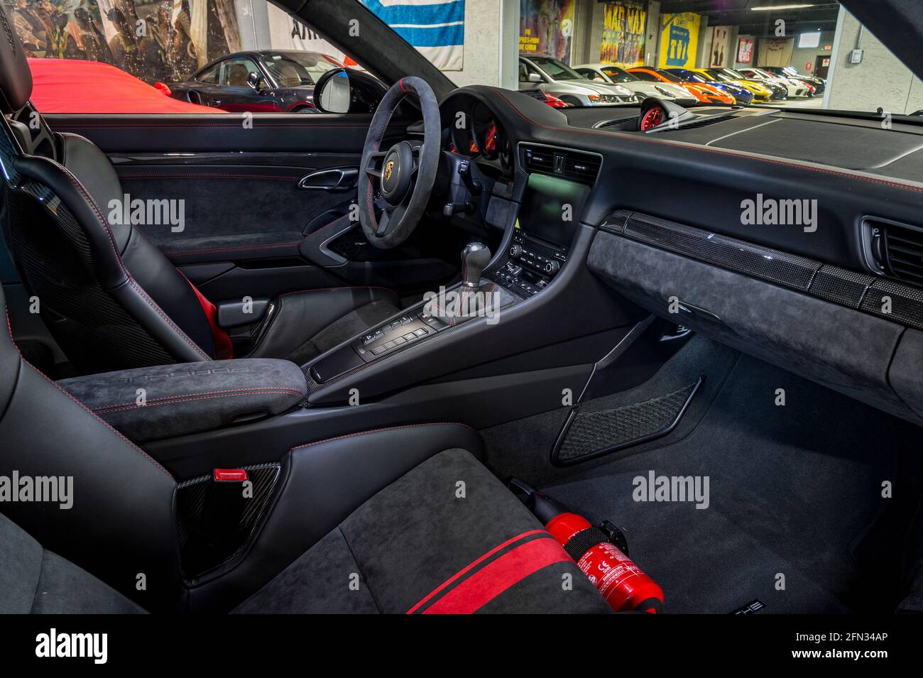 Porsche GT3 interior Stock Photo - Alamy