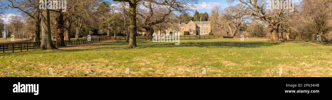 Gwysaney Hall and grounds, North Wales Stock Photo