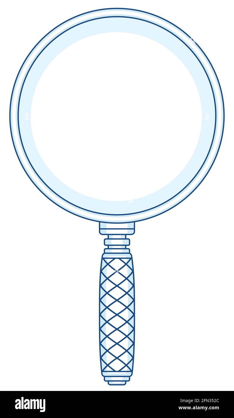 Illustration of a hand magnifier tool Stock Vector Image & Art Alamy