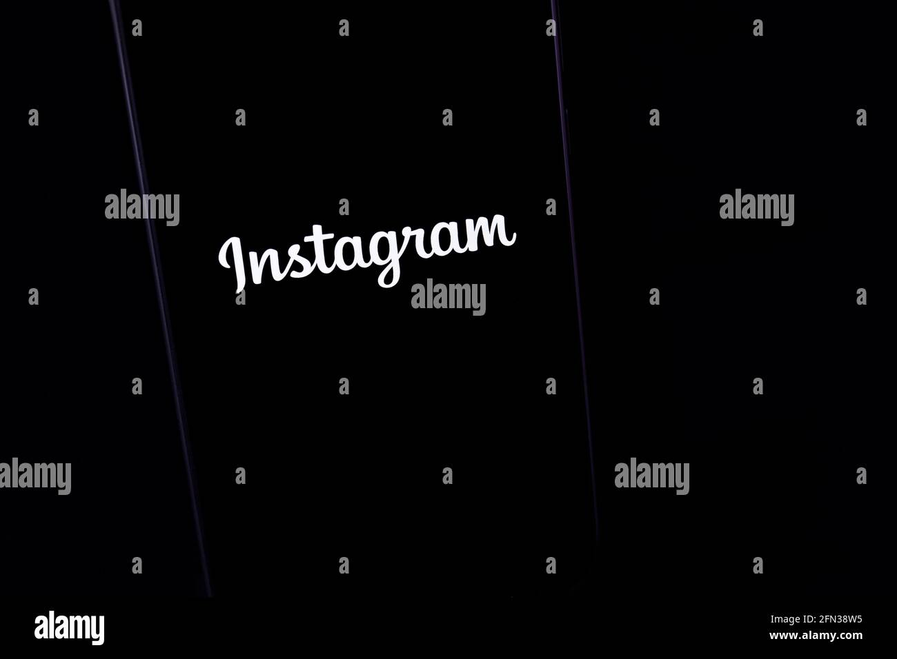 Editorial photo on Instagram theme.  Illustrative photo for news about Instagram - photo and video sharing social networking service Stock Photo