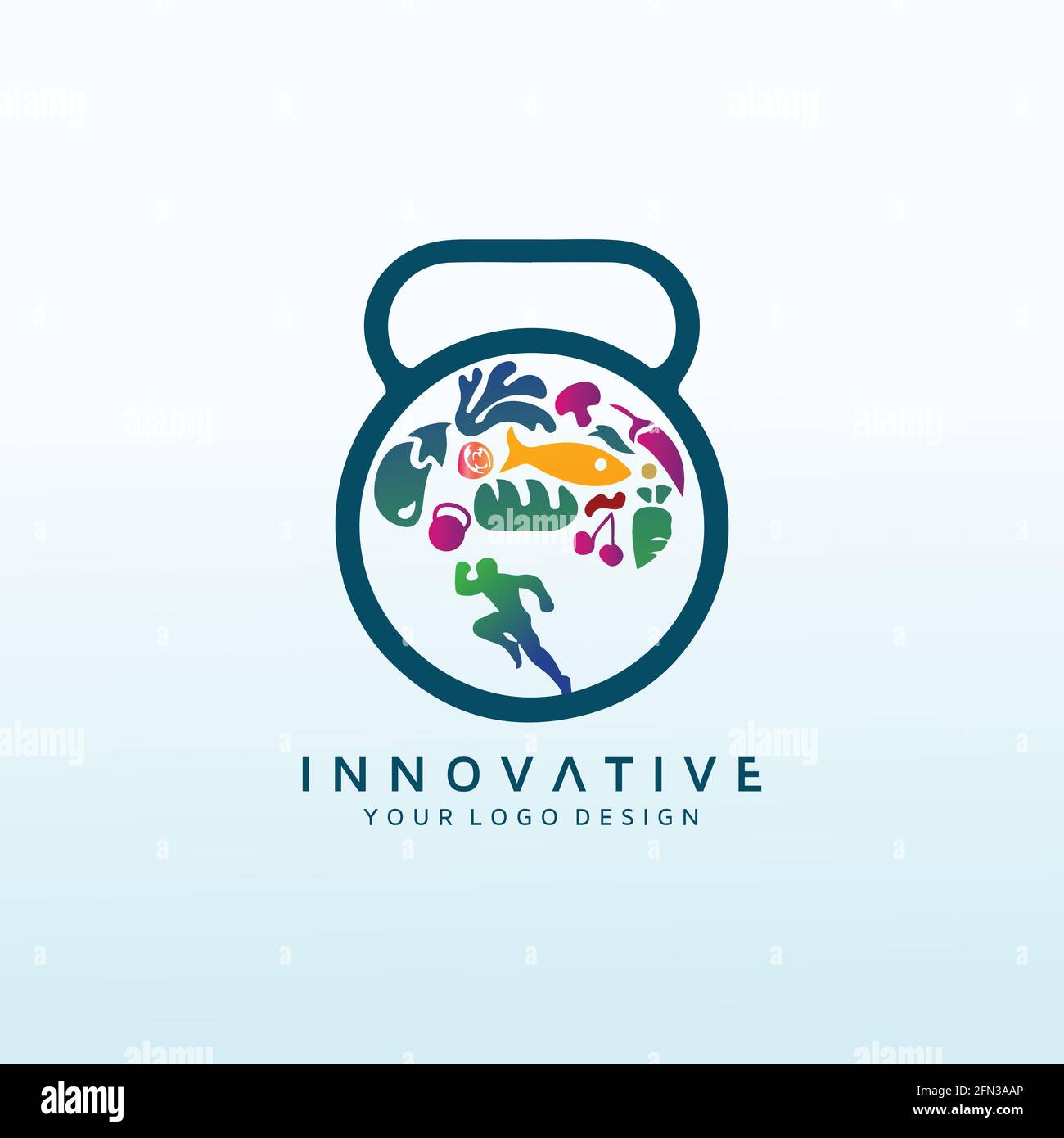 nutrition logo inspiration for health icon Stock Vector Image & Art - Alamy