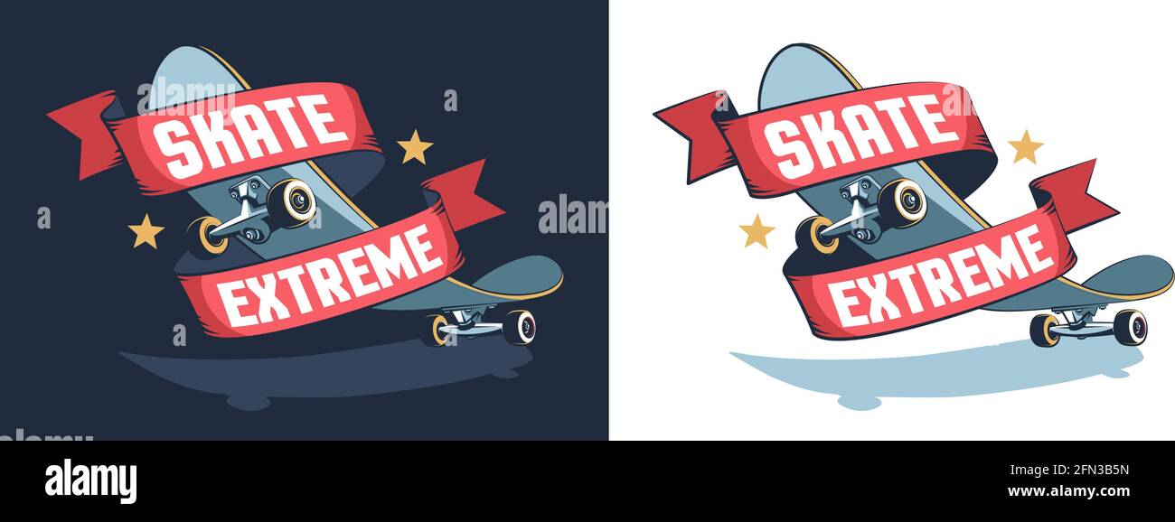 Skate extreme retro emblem Stock Vector