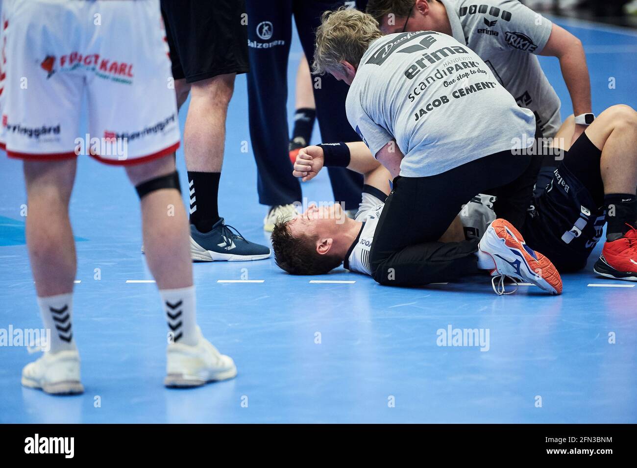 Aalborg Denmark 13th May 2021 Lasse Svan 11 Of Sg Flensburg Handewitt Seen In The Quarter Final Of The Ehf Champions League Between Aalborg Handball And Sg Flensburg Handewitt At Jutlander Bank Arena In