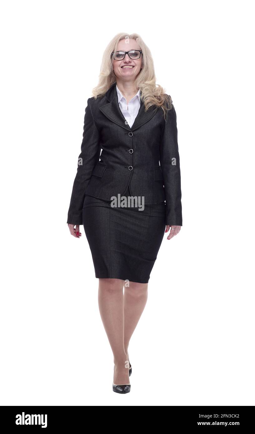 Blonde woman in business suit Cut Out Stock Images & Pictures - Alamy