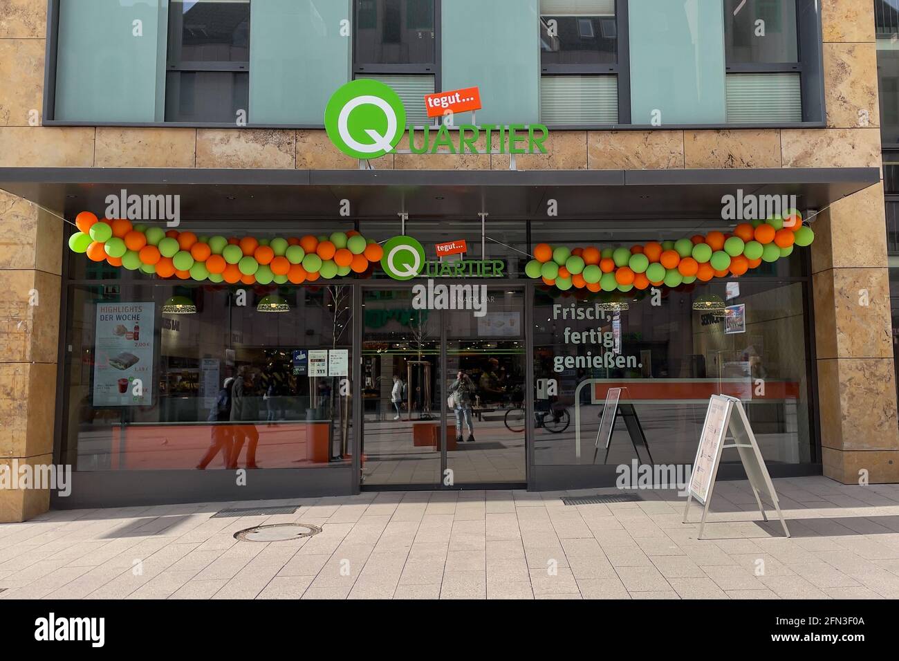 Tegut Qartier grocery store in Fulda town center Stock Photo Alamy