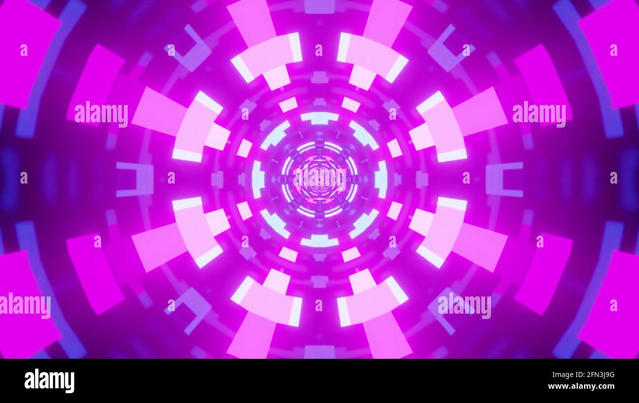 3D rendering of an abstract background with colorful geometric shapes ...