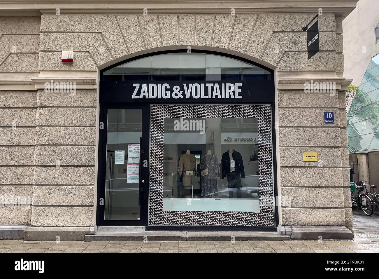Zadig and Voltaire store sign in Munich town center Stock Photo - Alamy