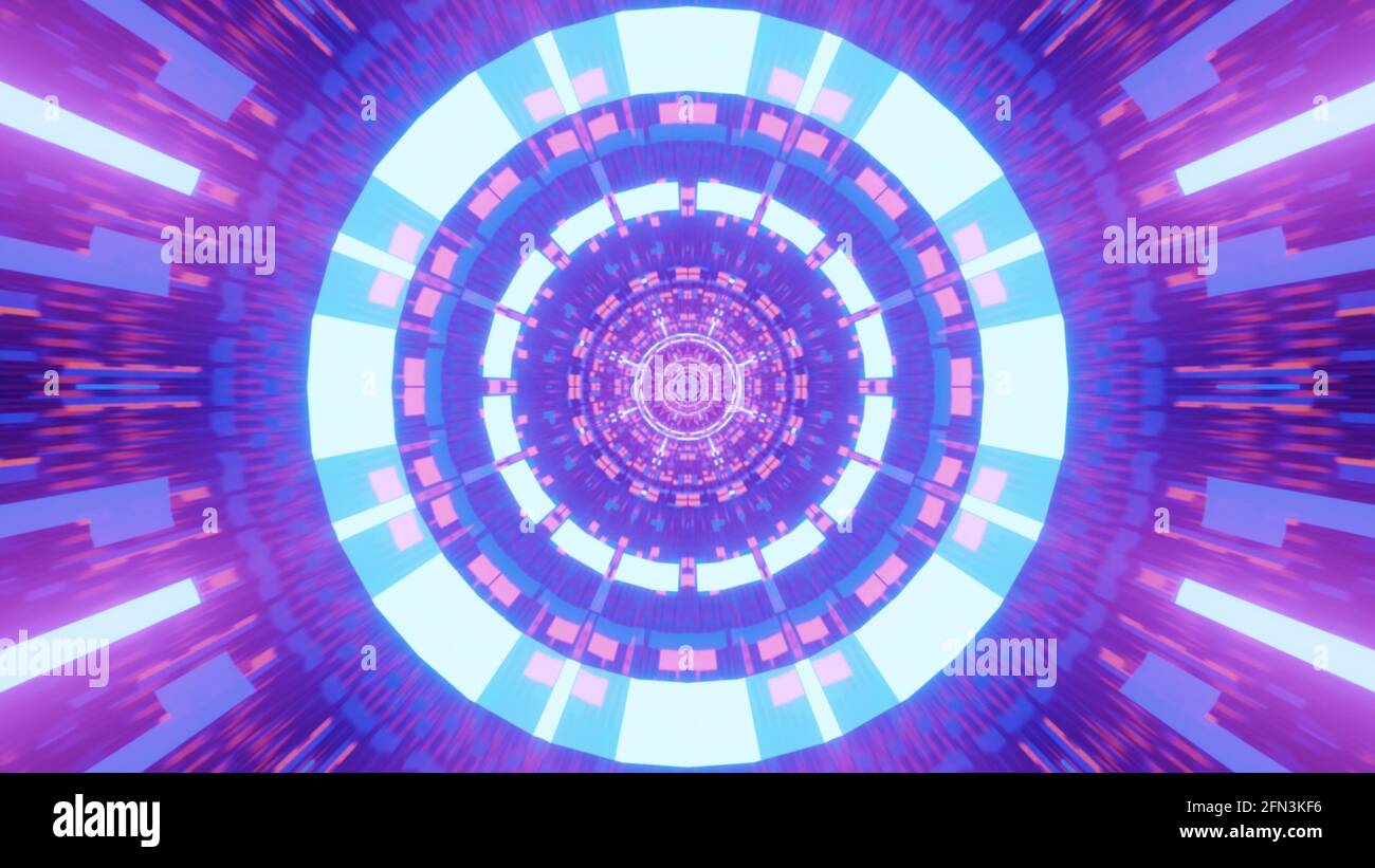 3D rendering of a futuristic background with geometric shapes and ...