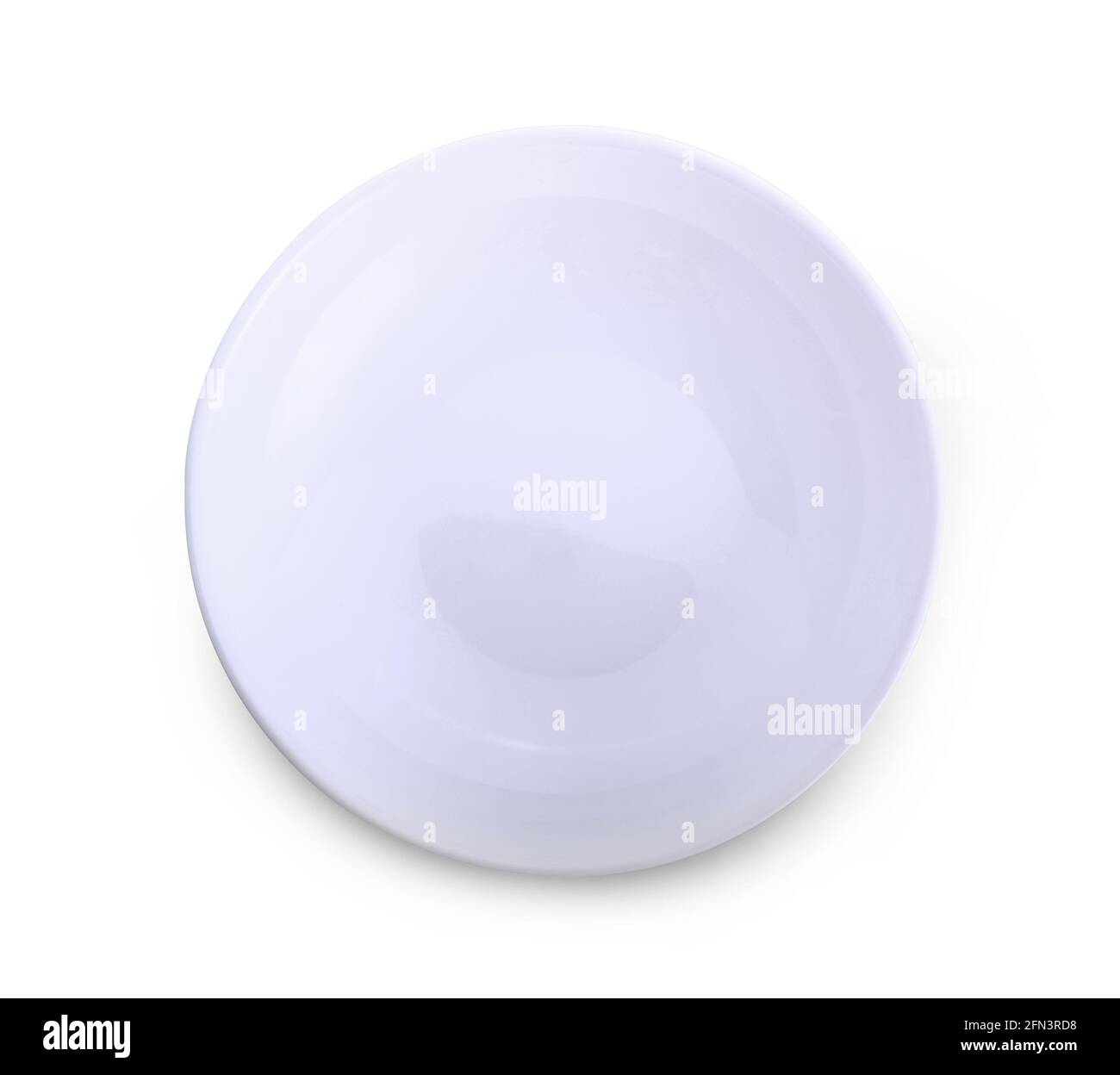 empty plate isolate on white background Stock Photo - Alamy