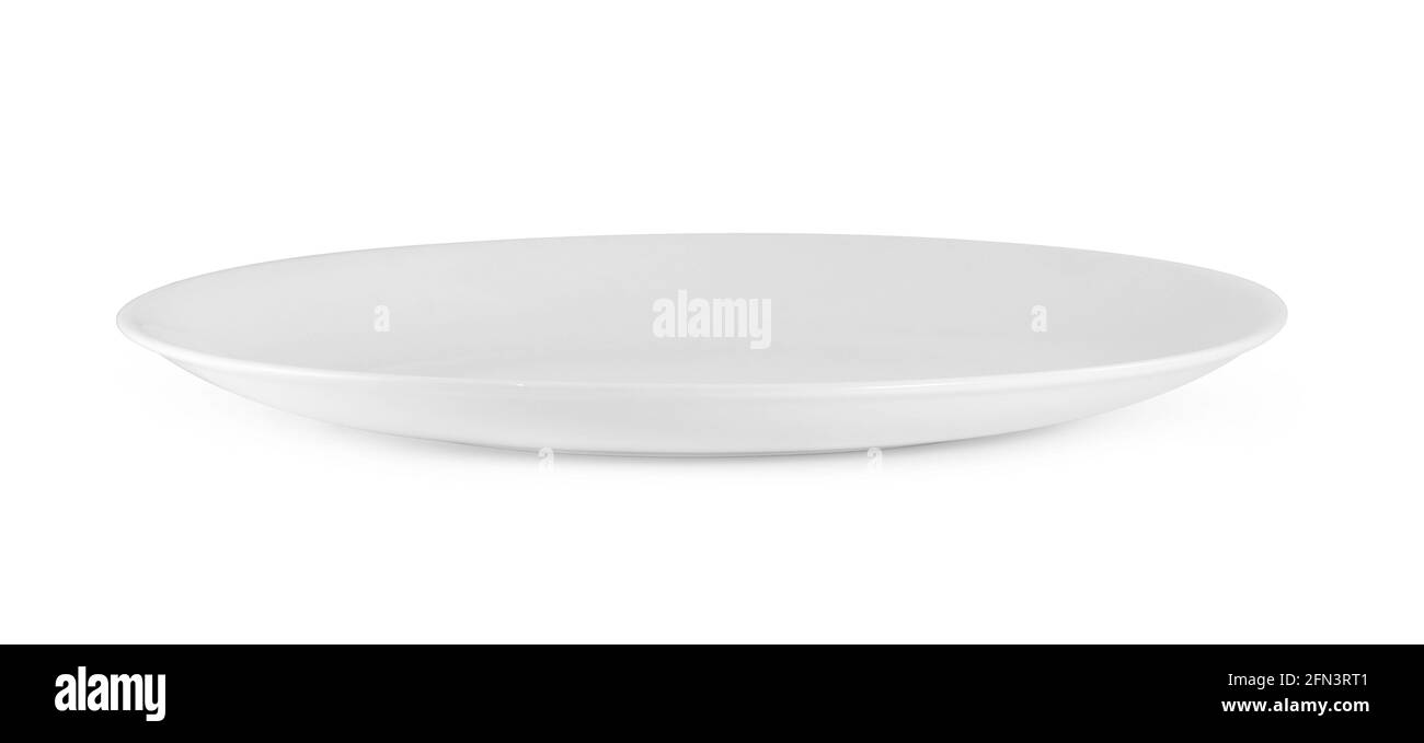 white plate isolated on white background Stock Photo - Alamy